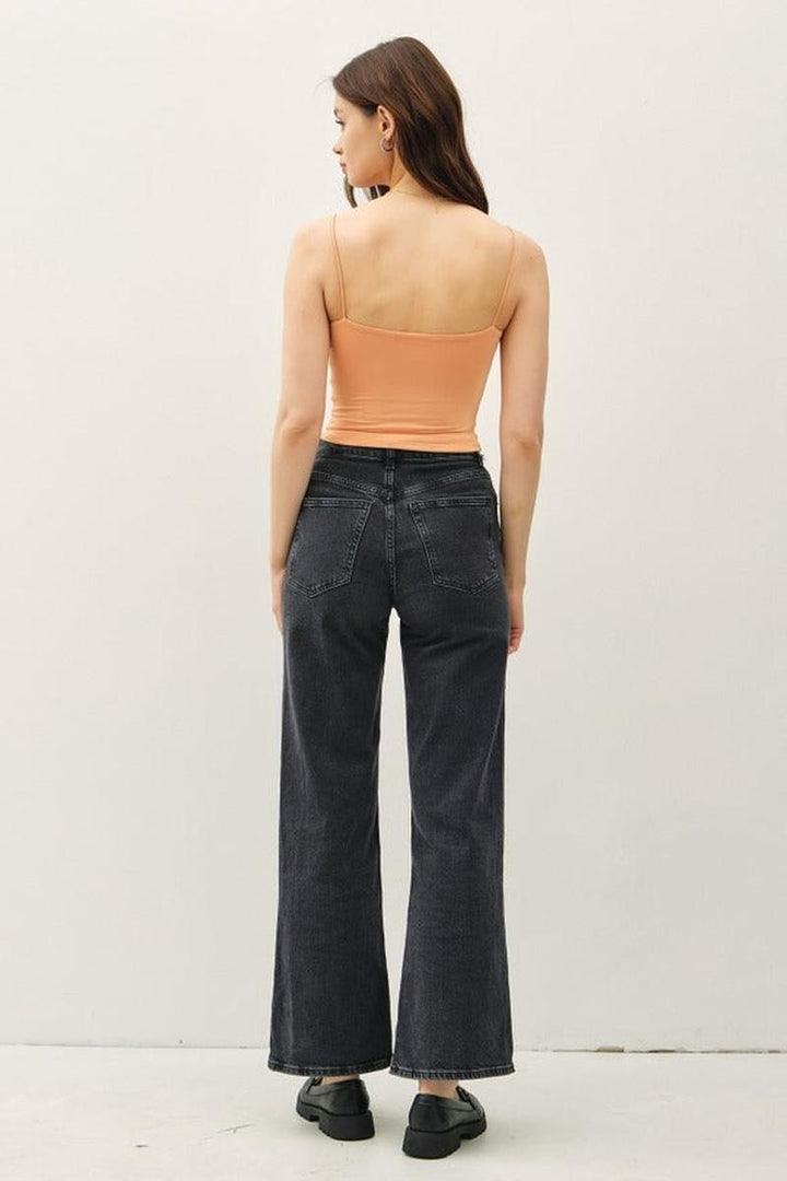 Be Cool - Cropped Spaghetti Tank in Butterscotch