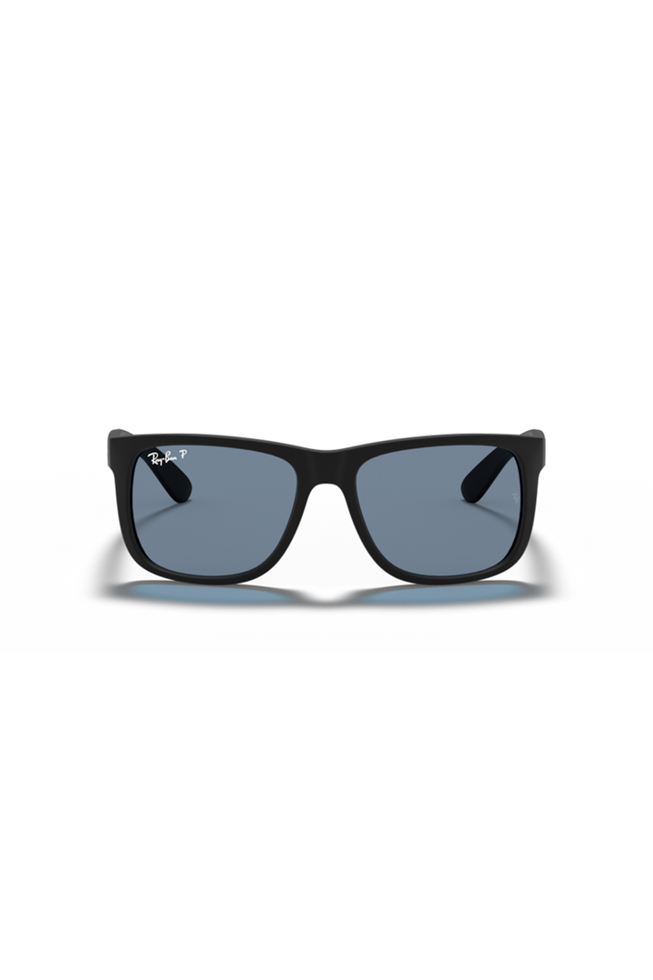 Ray Ban - Justin Classic in Rubber Black Frames with Dark Blue Lenses - RB4165622/2V