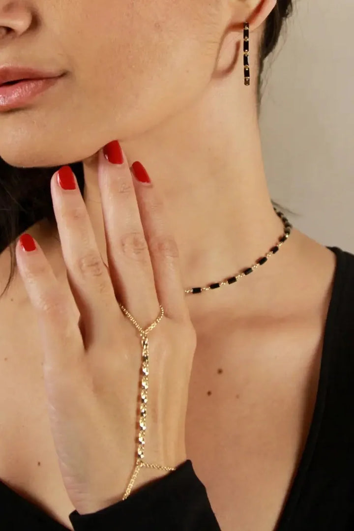 GoldFi - 18k Gold Filled Diamond Cut Hand Chain