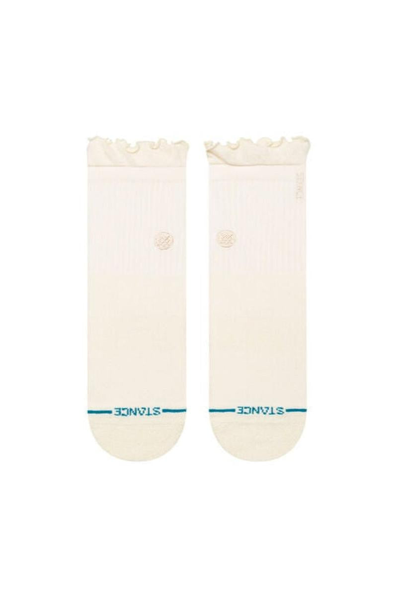 Stance - Butter Blend™ Ruffle Quarter Socks in Canvas