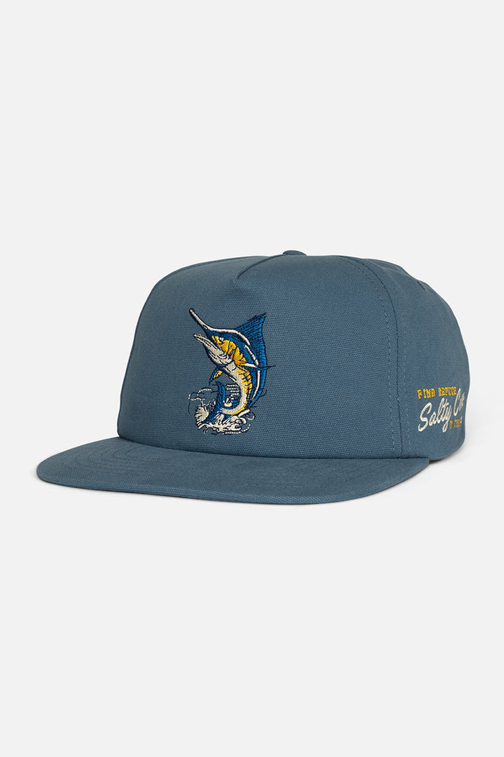 Salty Crew - Coastal 5 Panel Hat in Channel Blue
