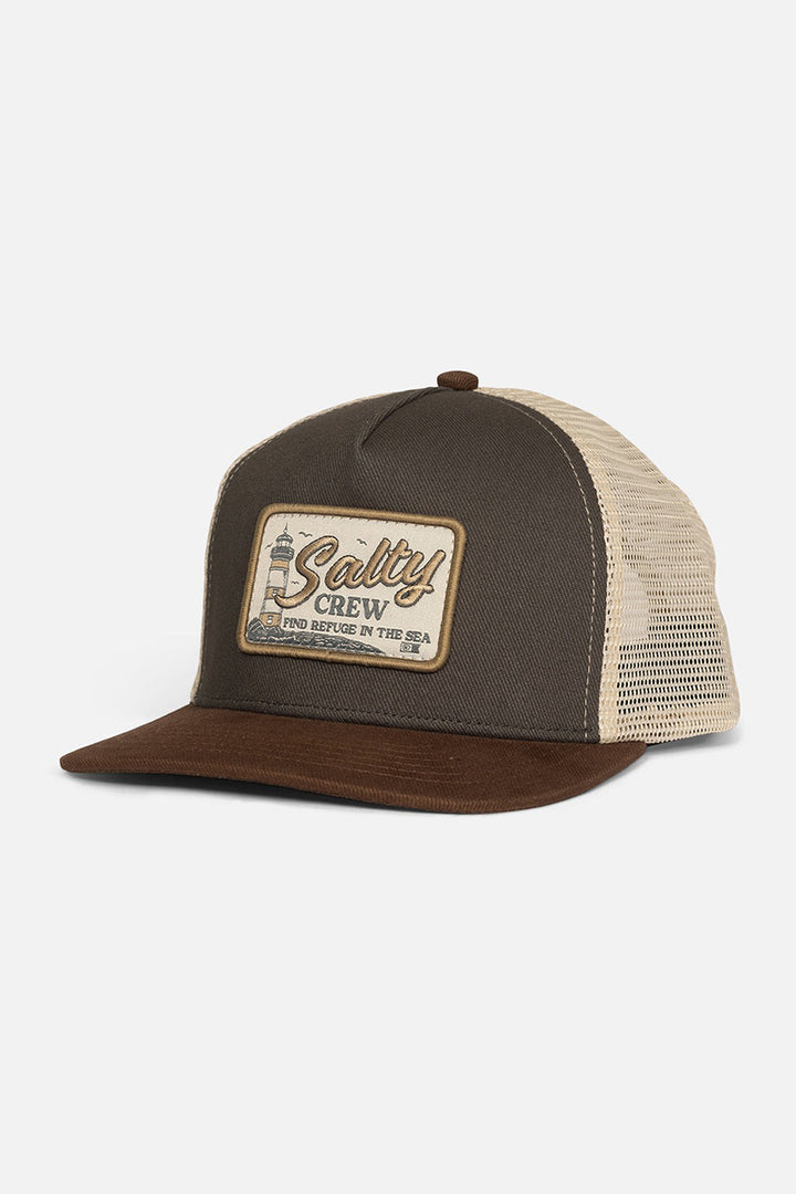 Salty Crew - Ashore Trucker Hat in Charcoal Brown