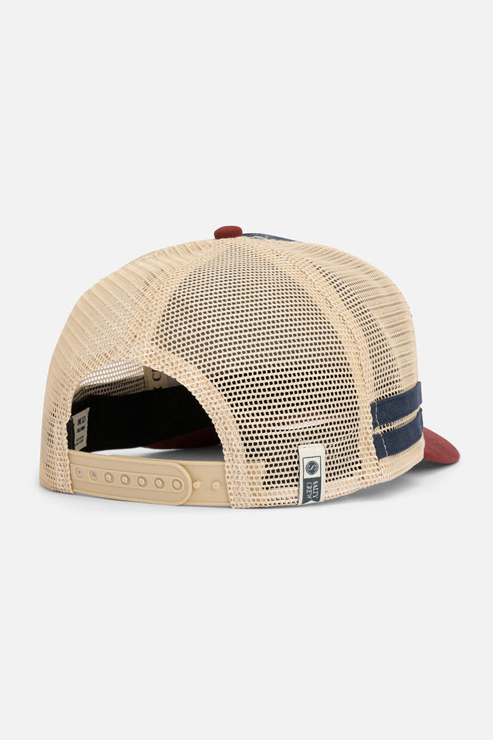 Salty Crew - Bill Club Trucker Hat in Navy Burgundy