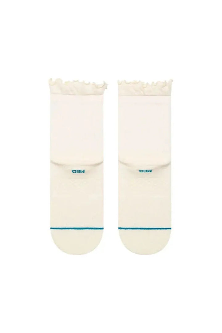 Stance - Butter Blend™ Ruffle Quarter Socks in Canvas