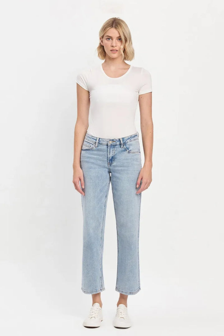VERVET by FLYING MONKEY - Mid Rise Dad Jeans in Deference