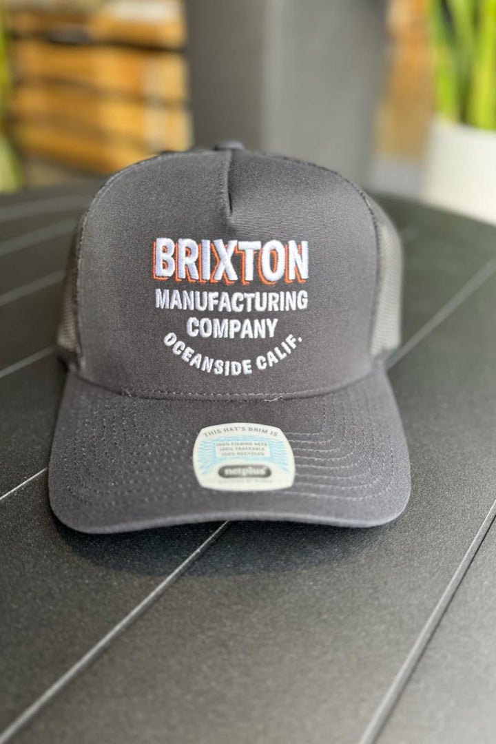 Brixton - Redoubt C NP MP Trucker Hat in Black/Black