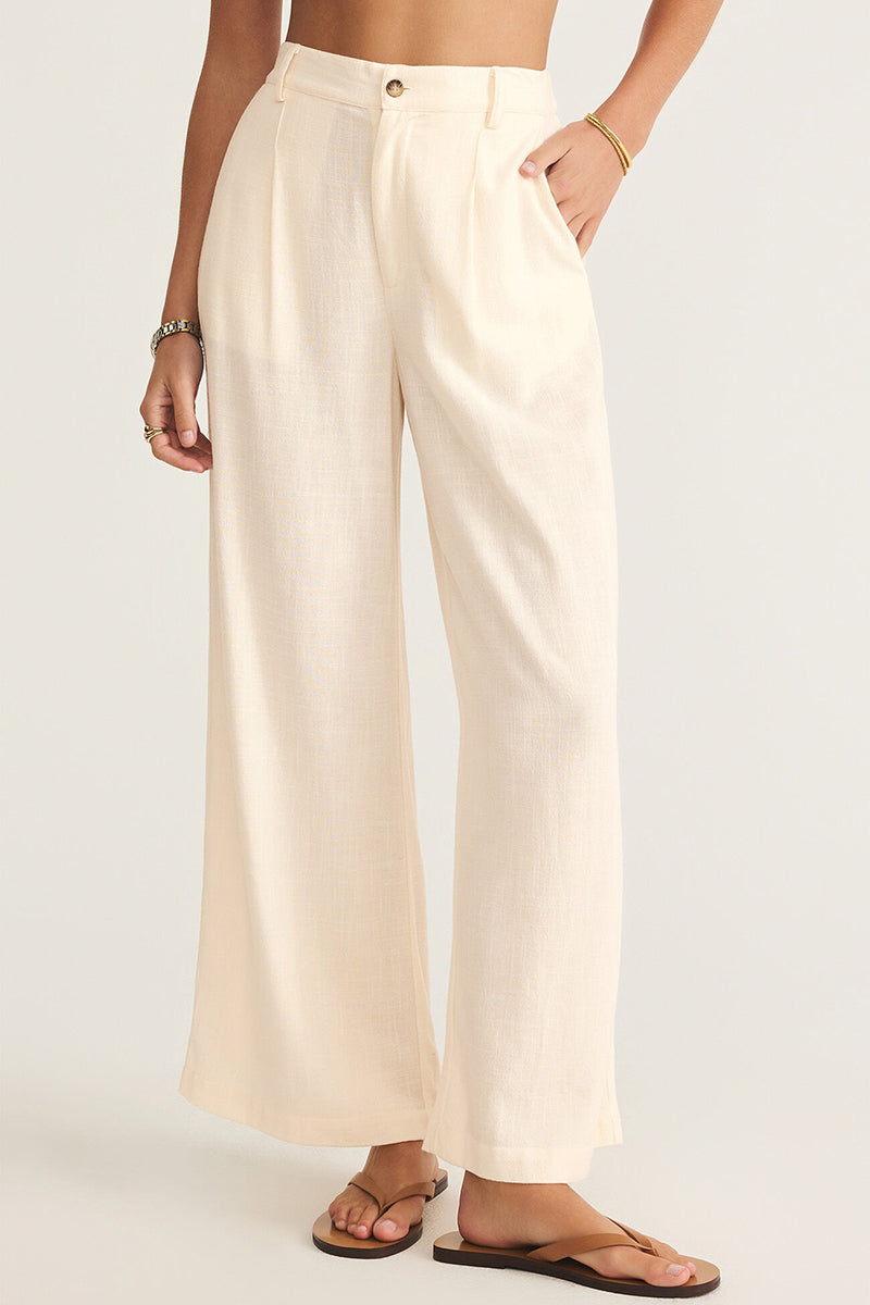 Z Supply - Vista Linen Pant in Sea Salt