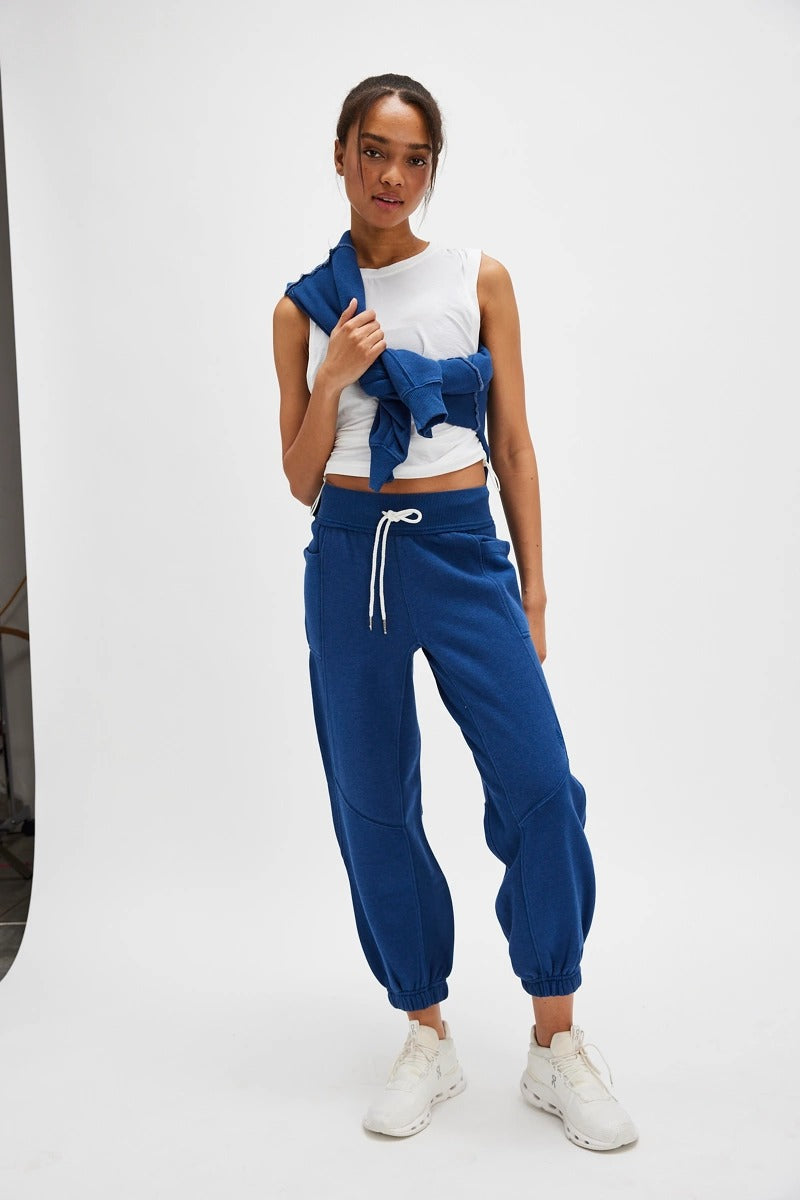 Free People Movement - Making It Joggers in Black Grape