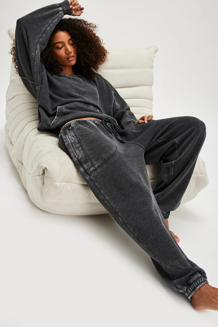 Free People - Slow It Down Joggers in Black