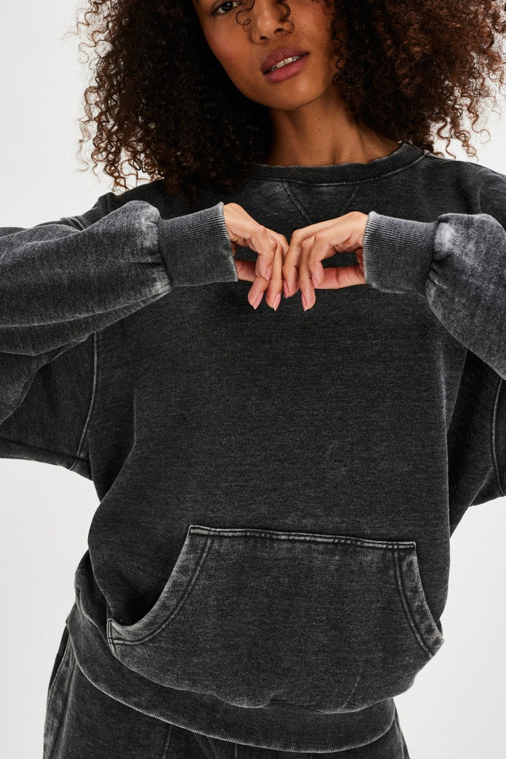 Free People - Slow It Down Pullover in Black