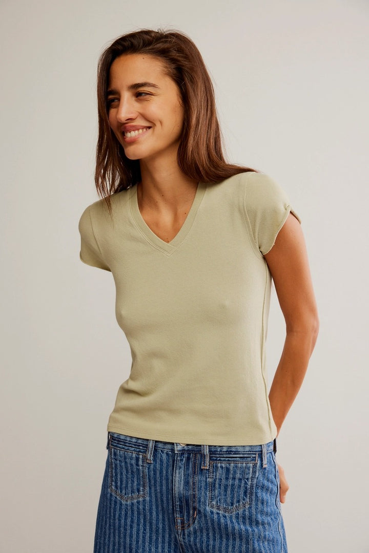 Free People - The Tee That Got Away in Washed Sage