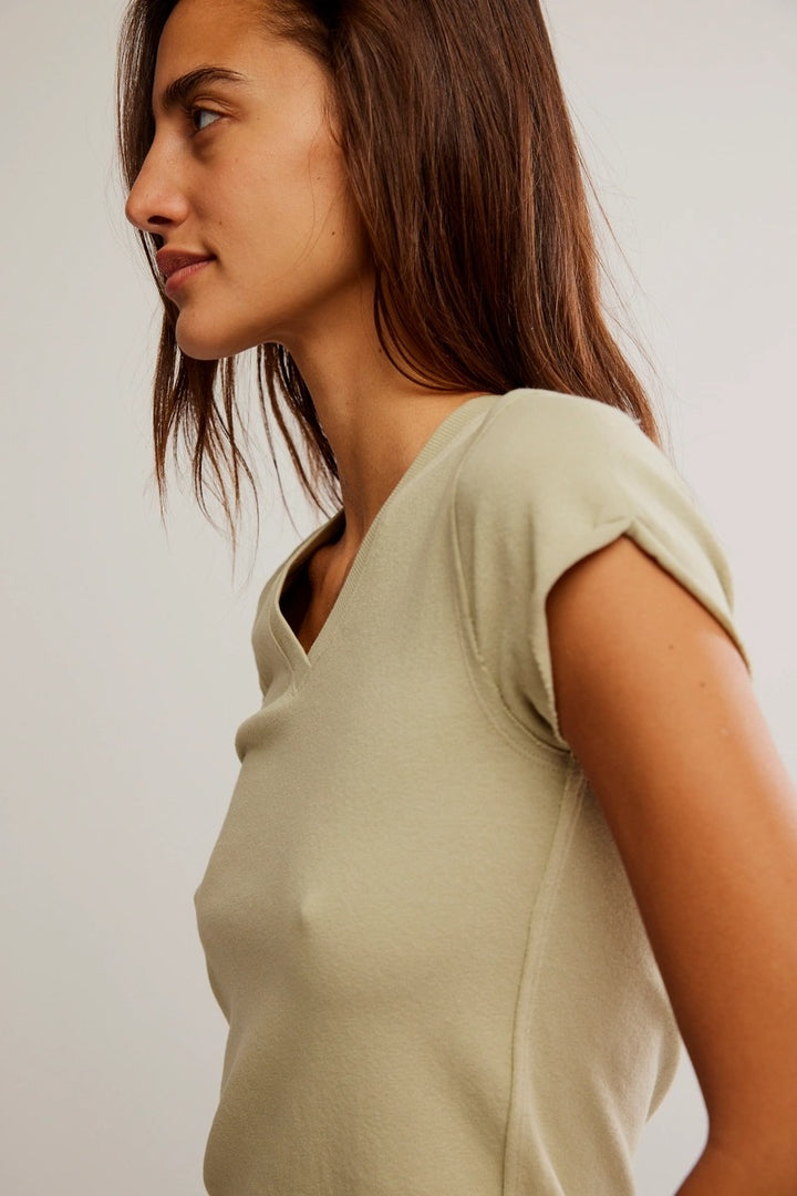 Free People - The Tee That Got Away in Washed Sage
