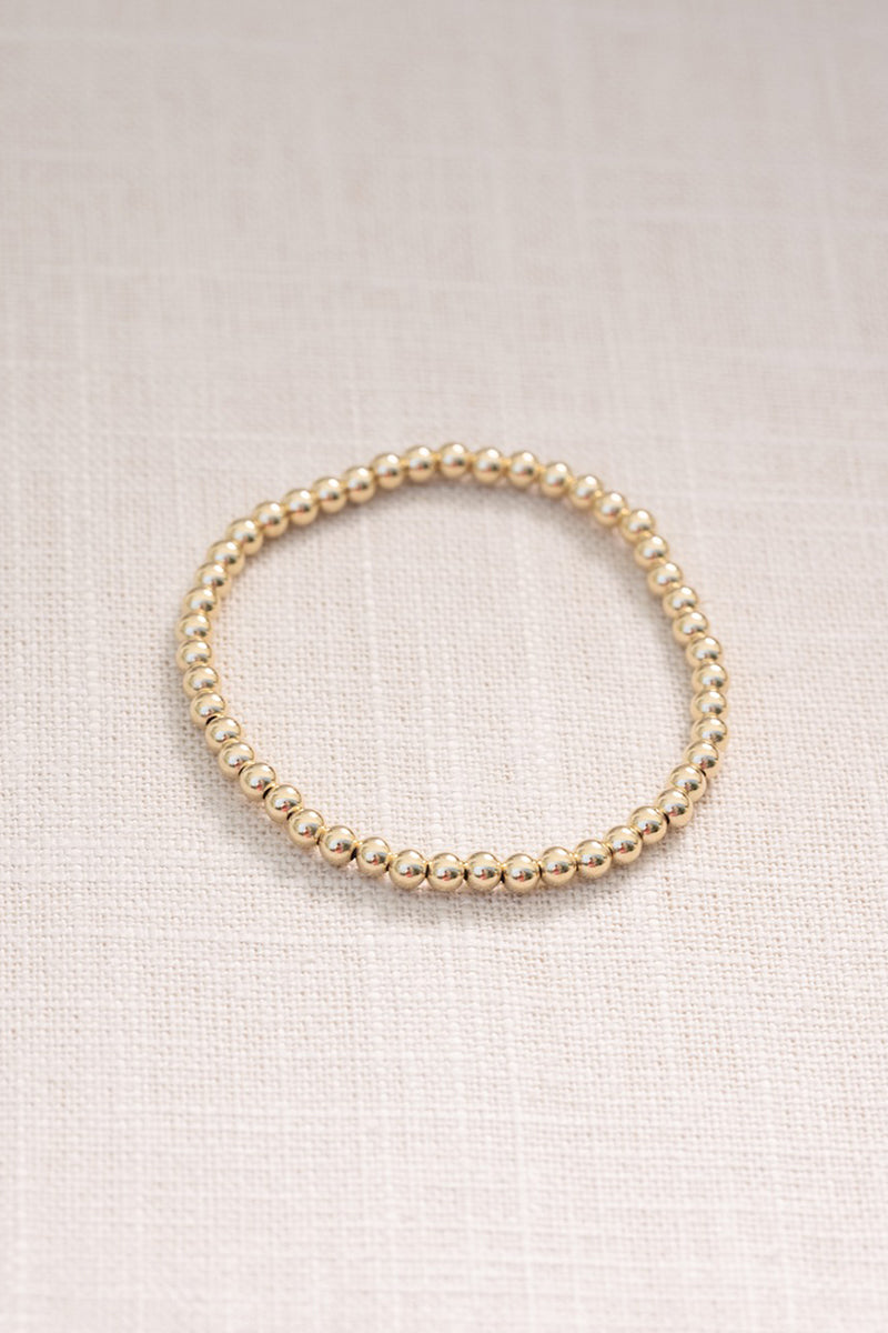 COAST + COVE - Gold Ball Bracelet - 4mm