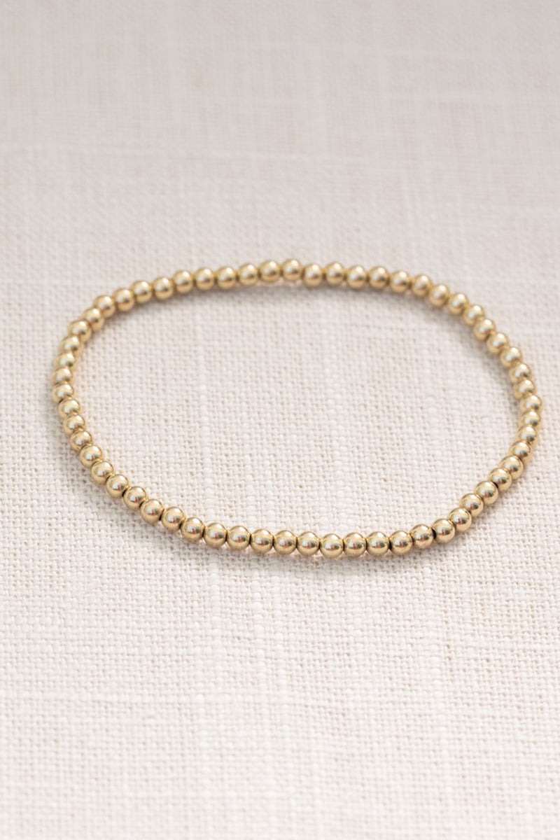 COAST + COVE - Gold Ball Bracelet - 3mm