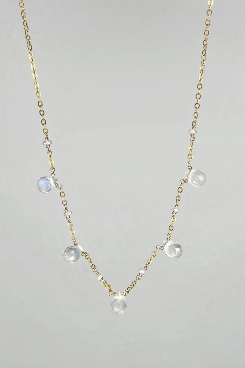 Tree Myriah - Moon Beam Necklace in 14k Gold Fill
