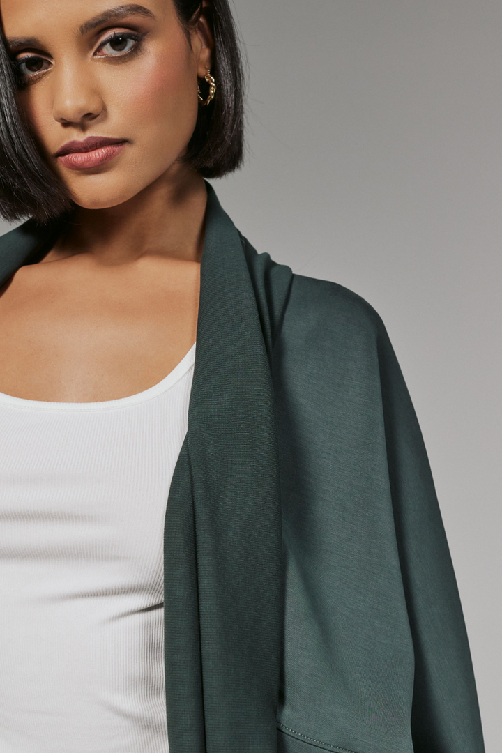 7DIAMONDS - REV™ Throwover Cardigan in Basil