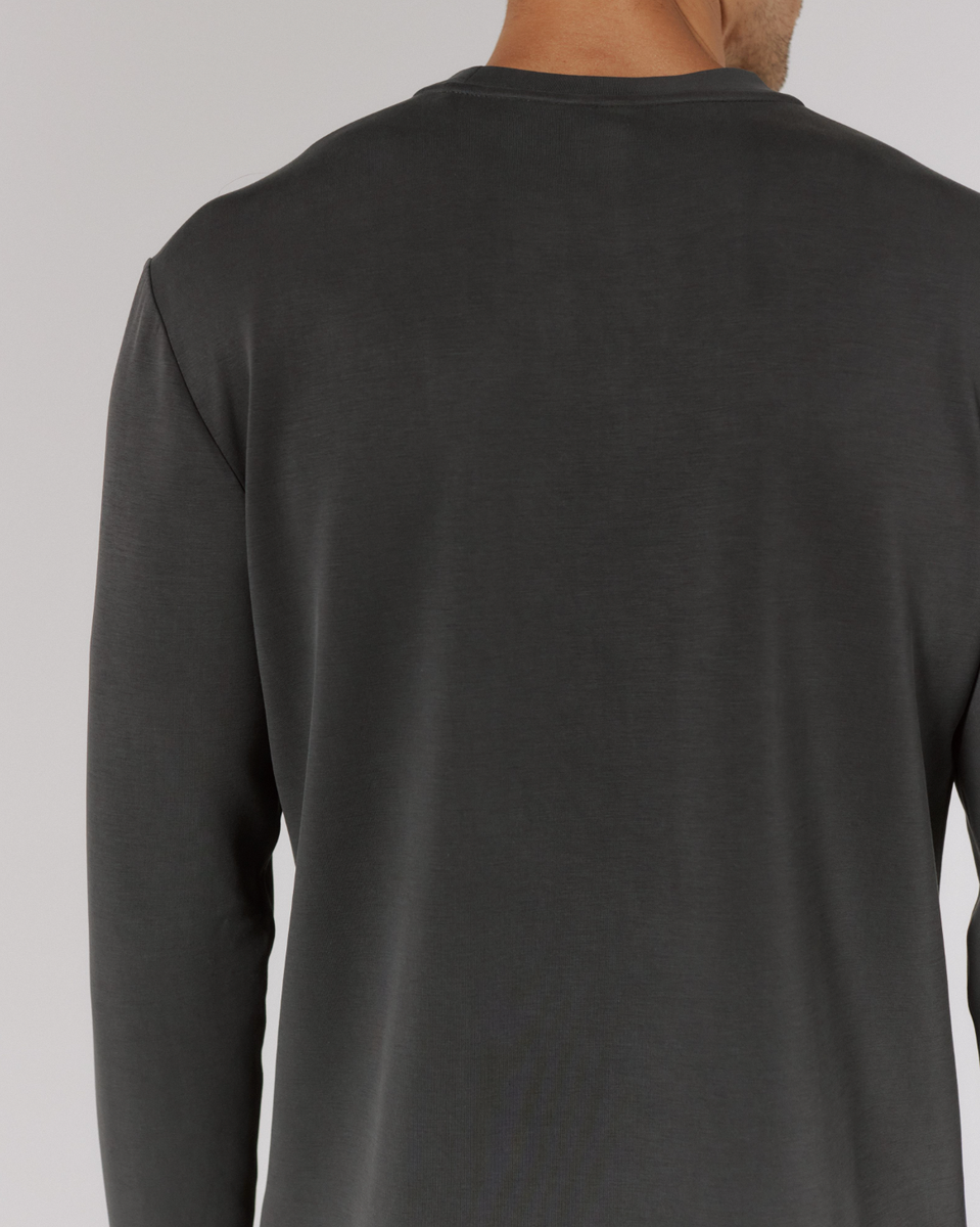 7DIAMONDS - Rev Tee Long Sleeve in Anthracite