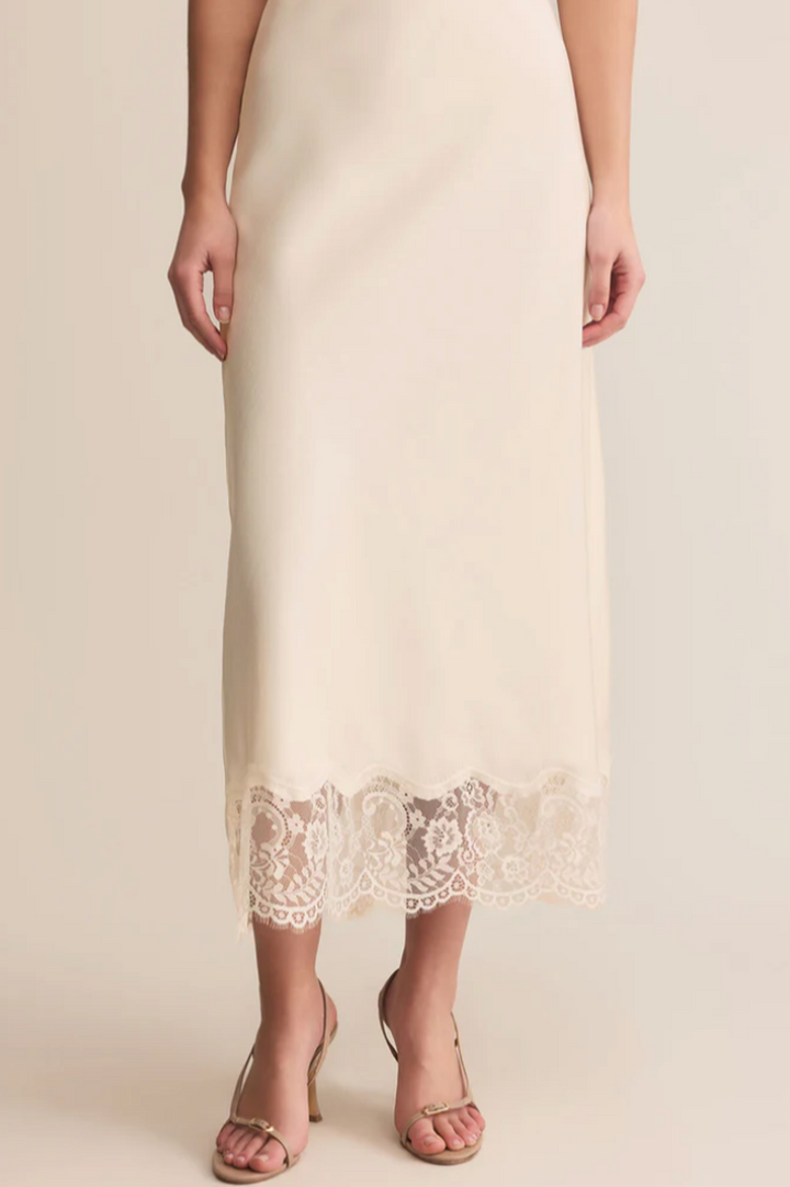 Z Supply - Cinder Lace Midi Skirt in Cloud