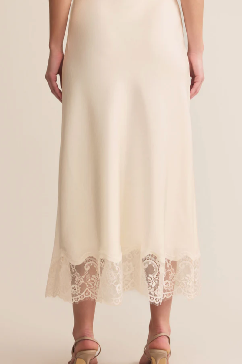 Z Supply - Cinder Lace Midi Skirt in Cloud