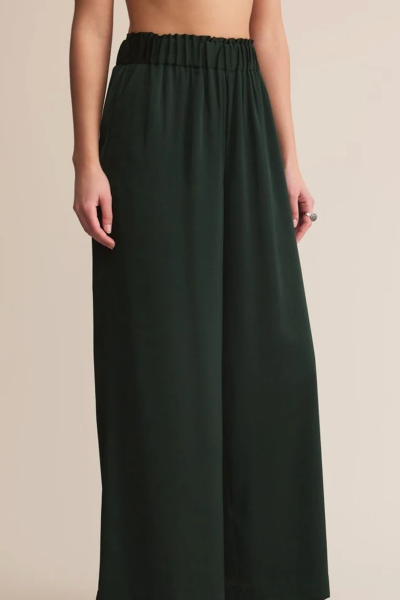 Z Supply - Isolde Satin Pant in Garland Green
