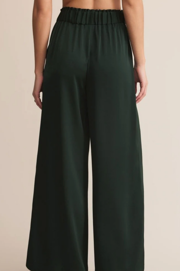 Z Supply - Isolde Satin Pant in Garland Green