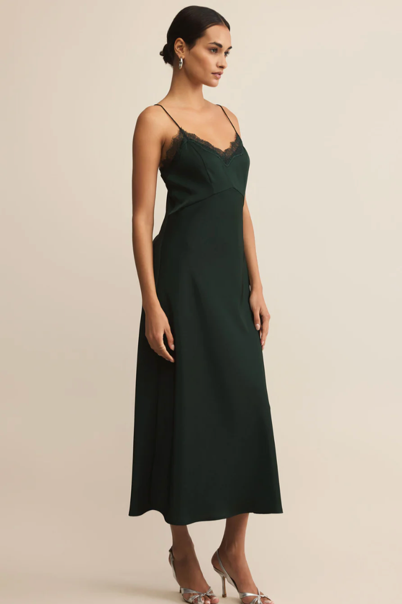 Z Supply - After Hours Midi Dress in Garland Green