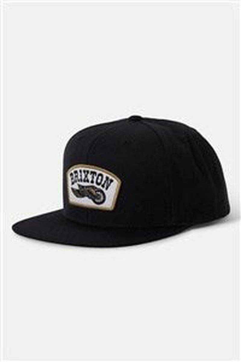 Brixton - Roller MP Snapback Hat in Black