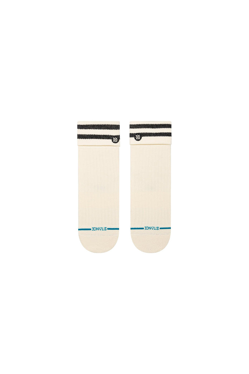 Stance - Cotton Quarter Light Cushion Socks with Roll Cuff in Canvas
