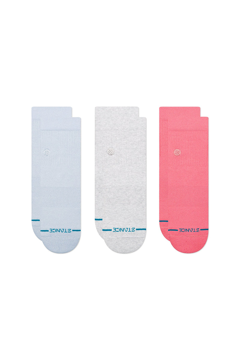Stance - ICON Quarter Socks in Periwinkle - 3 Pack