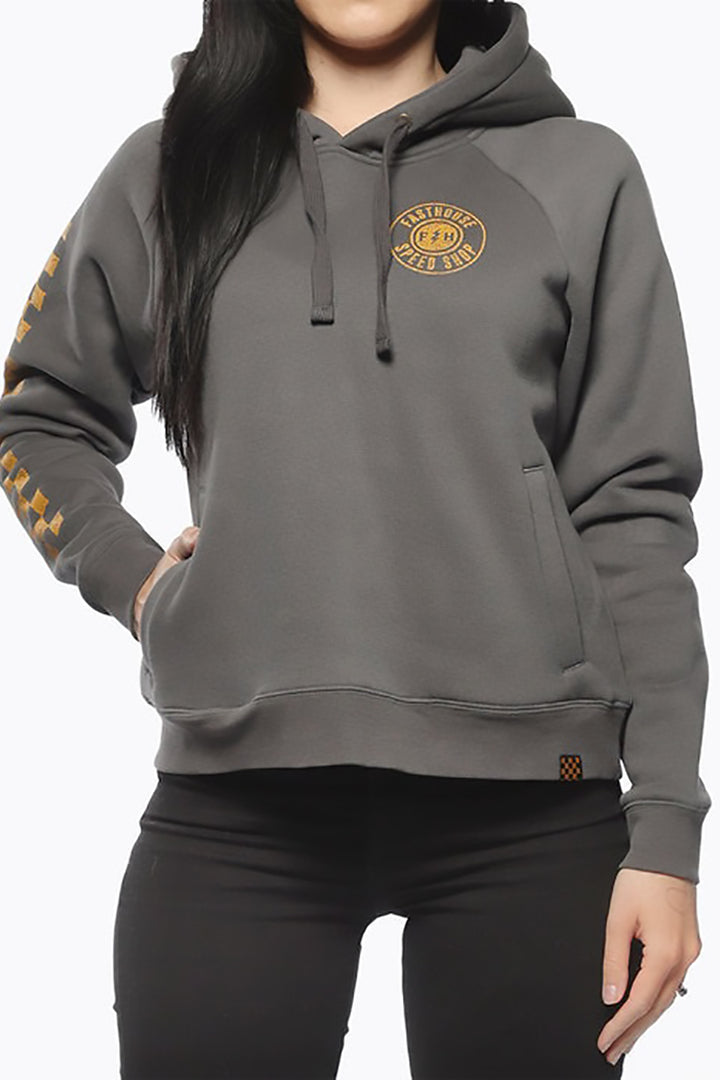 FASTHOUSE - Stray Women's Hooded Pullover in Dark Gray