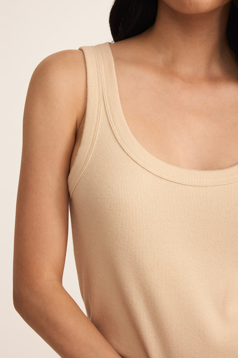 Z Supply - Elin Rib Tank in Panna Cotta