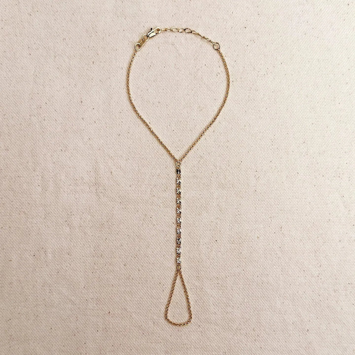 GoldFi - 18k Gold Filled Diamond Cut Hand Chain