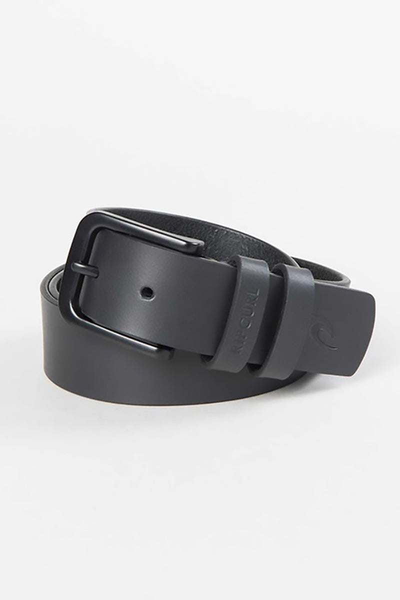 Rip Curl - Cut Down Leather Belt in Black