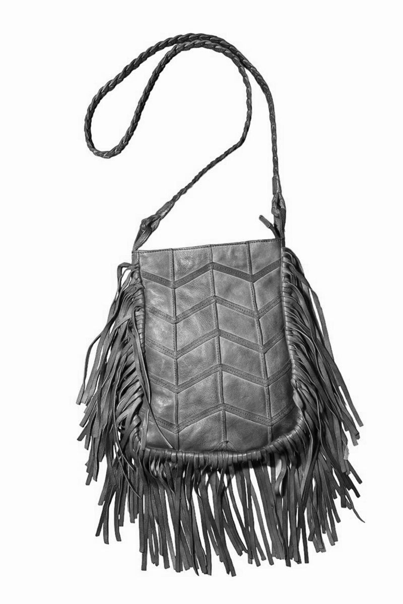 Cut n' Paste - "Parker" Cross Body Bag in Black