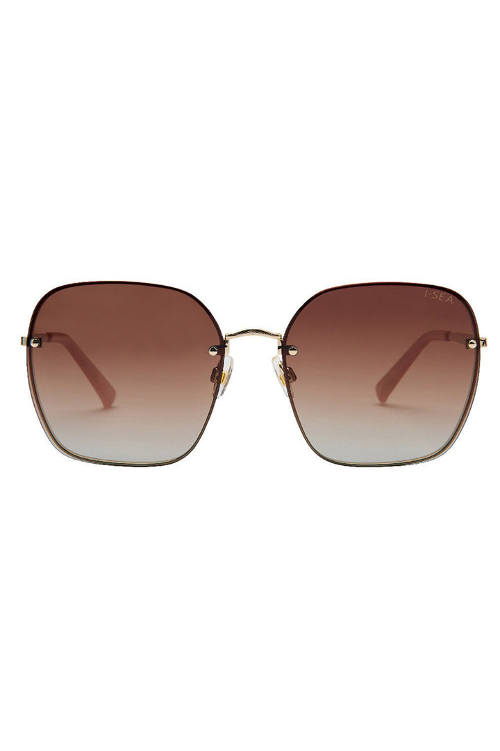 I-SEA - Emerson with Gold Frames and Brown Gradient Polarized Lenses