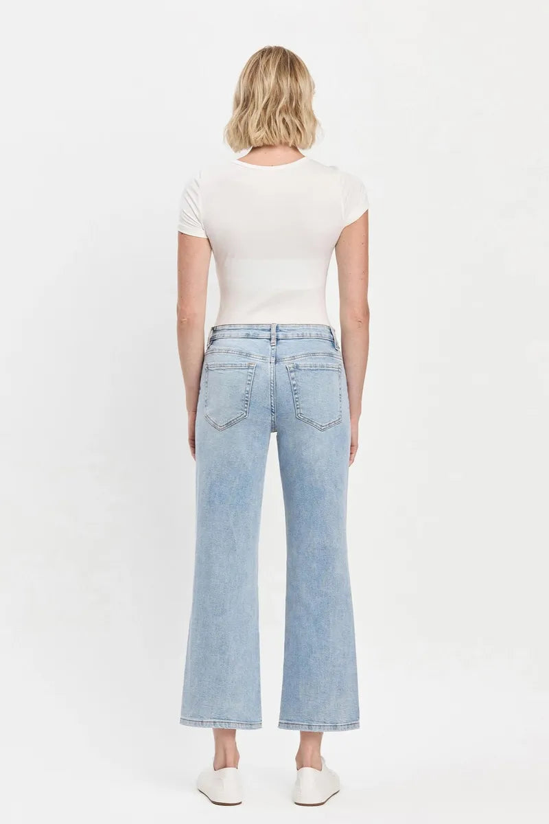 VERVET by FLYING MONKEY - Mid Rise Dad Jeans in Deference