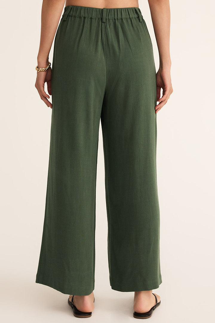 Z Supply - Vista Linen Pant in Dark Agave