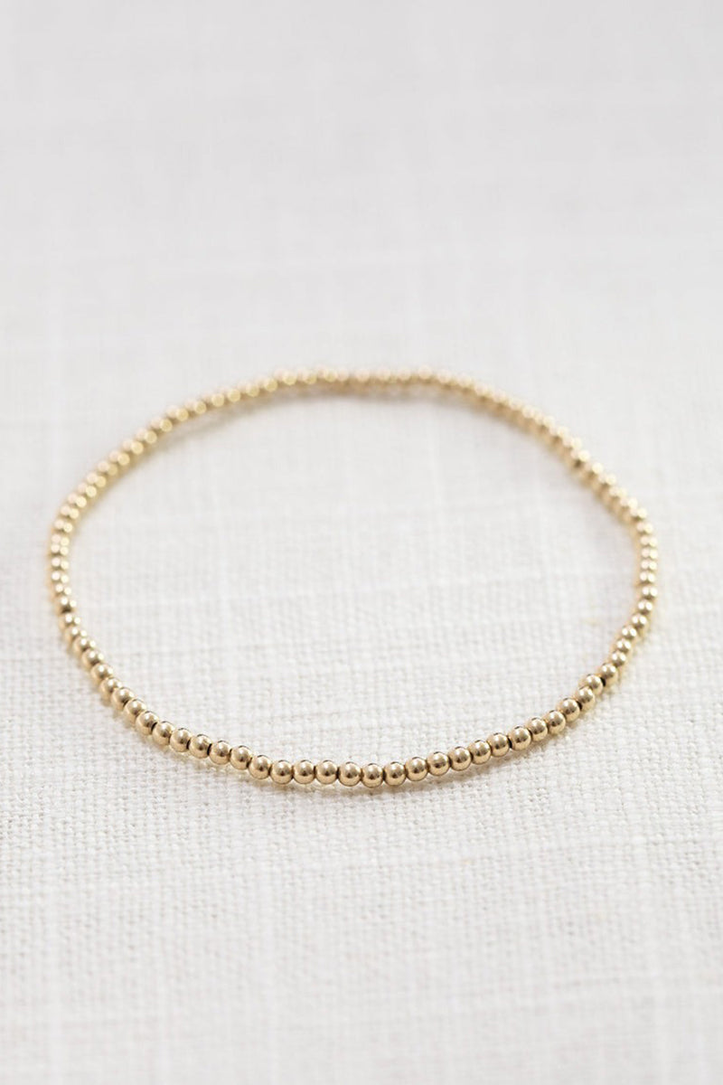 COAST + COVE - Gold Ball Bracelet - 2mm
