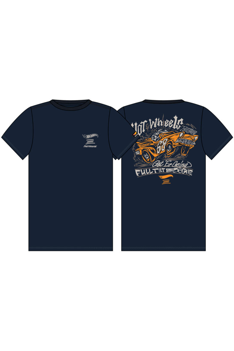 FASTHOUSE - Hot Wheels Full Tilt Midweight Short Sleeve Tee in Navy