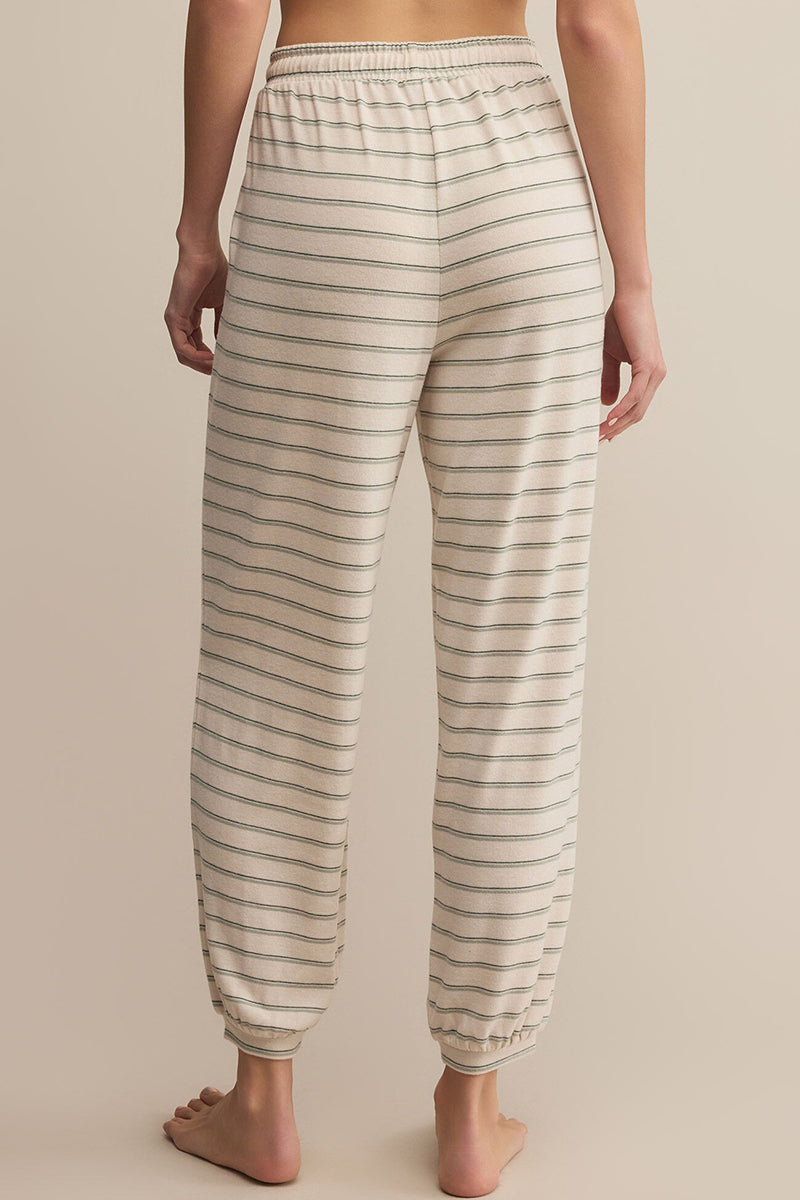 Z Supply - Bailey Stripe Jogger in Hunter Green