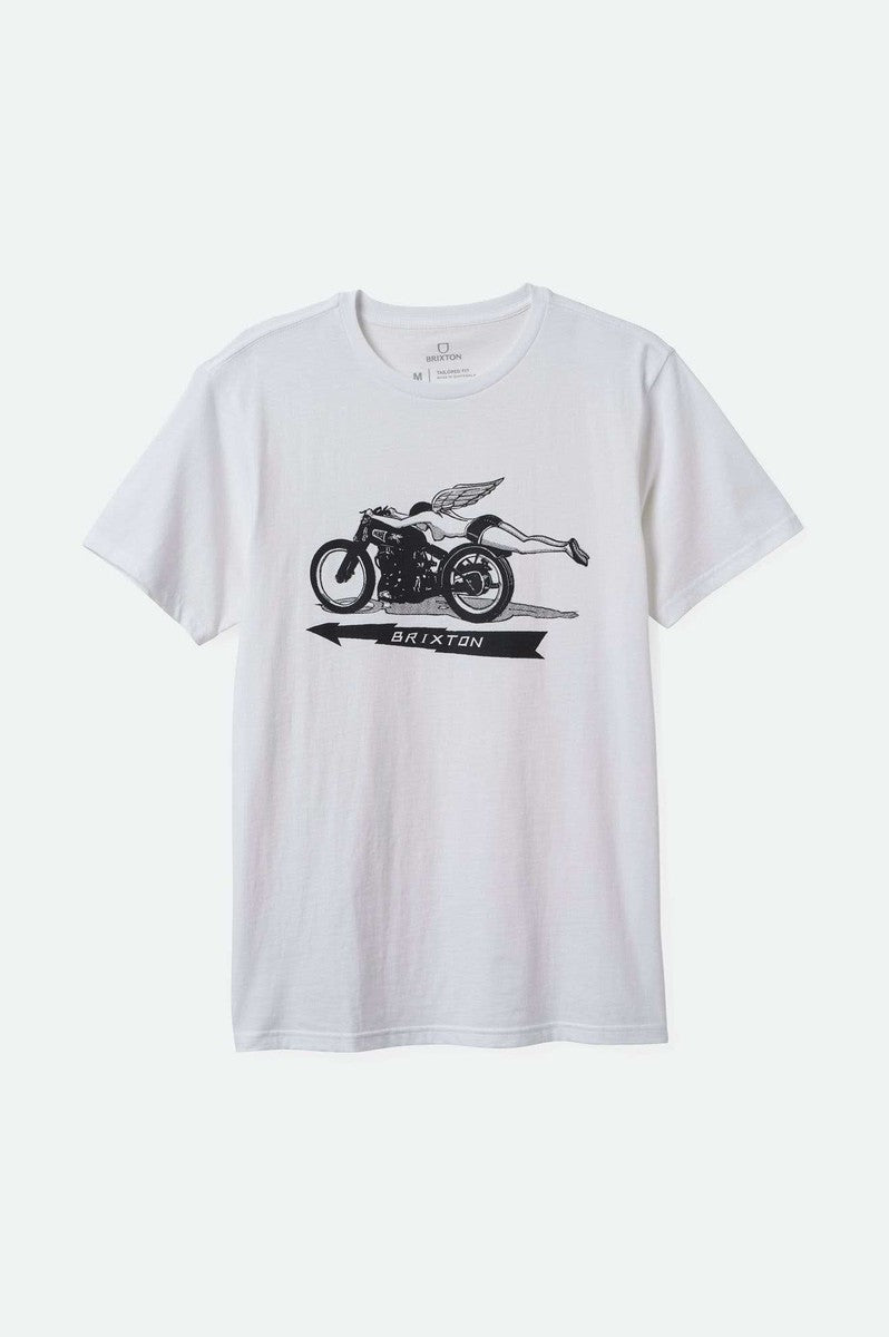 Brixton - 20th Anniversary Flyer Short Sleeve Tailored T-Shirt in White