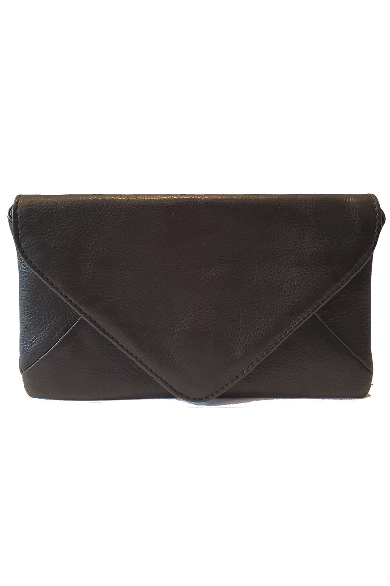 Rock Paper Scissors - "Bella" Envelope Clutch Wallet in Black