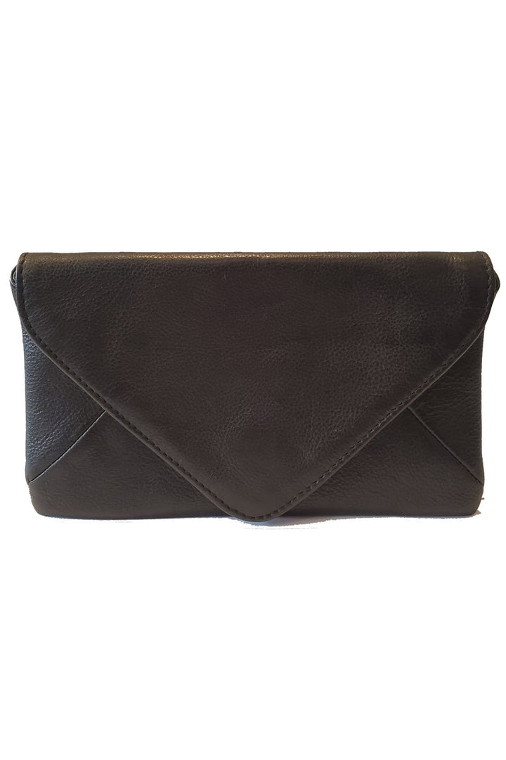 Rock Paper Scissors - "Bella" Envelope Clutch Wallet in Black