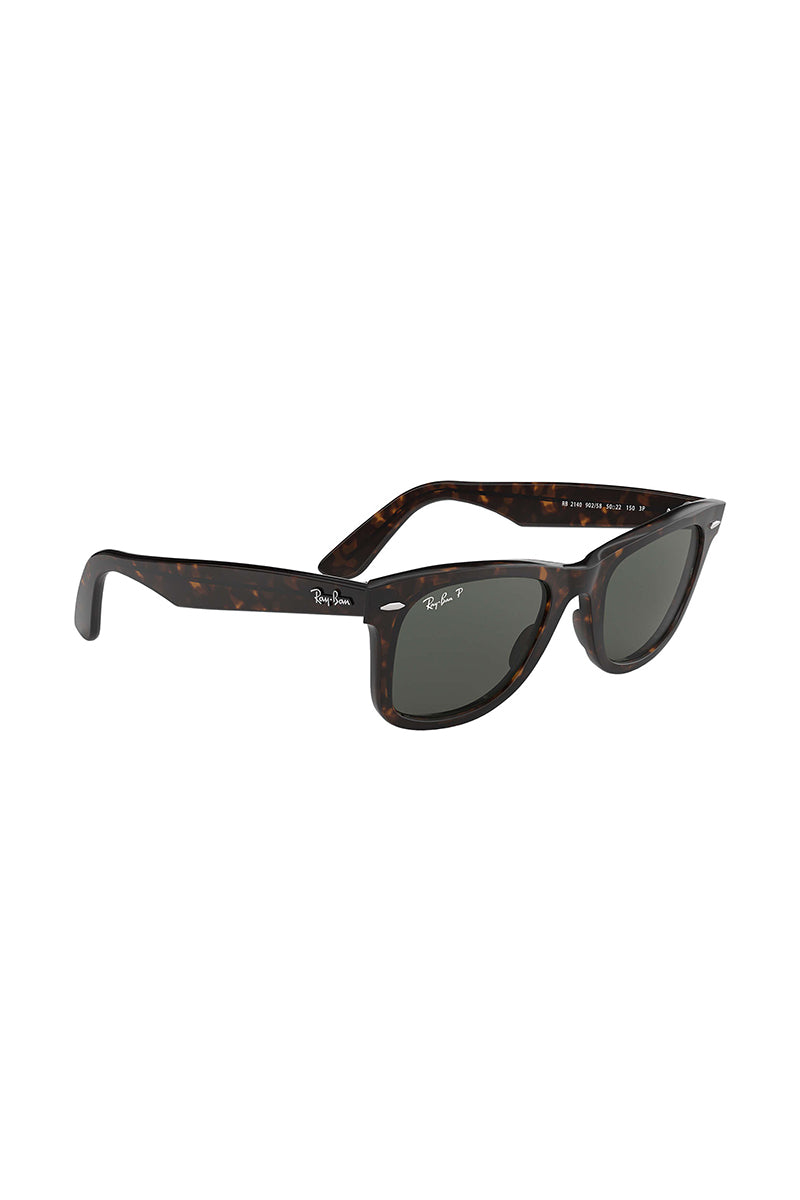 Ray Ban - Original Wayfarer Classic Tortoise w/ GREEN POLARIZED ACETATE UNISEX SUNGLASS - RB21409025850