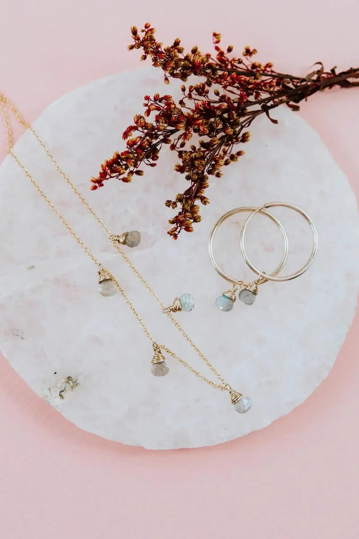 Tree Myriah - Chlo Necklace with Moonstone in 14k Gold Fill