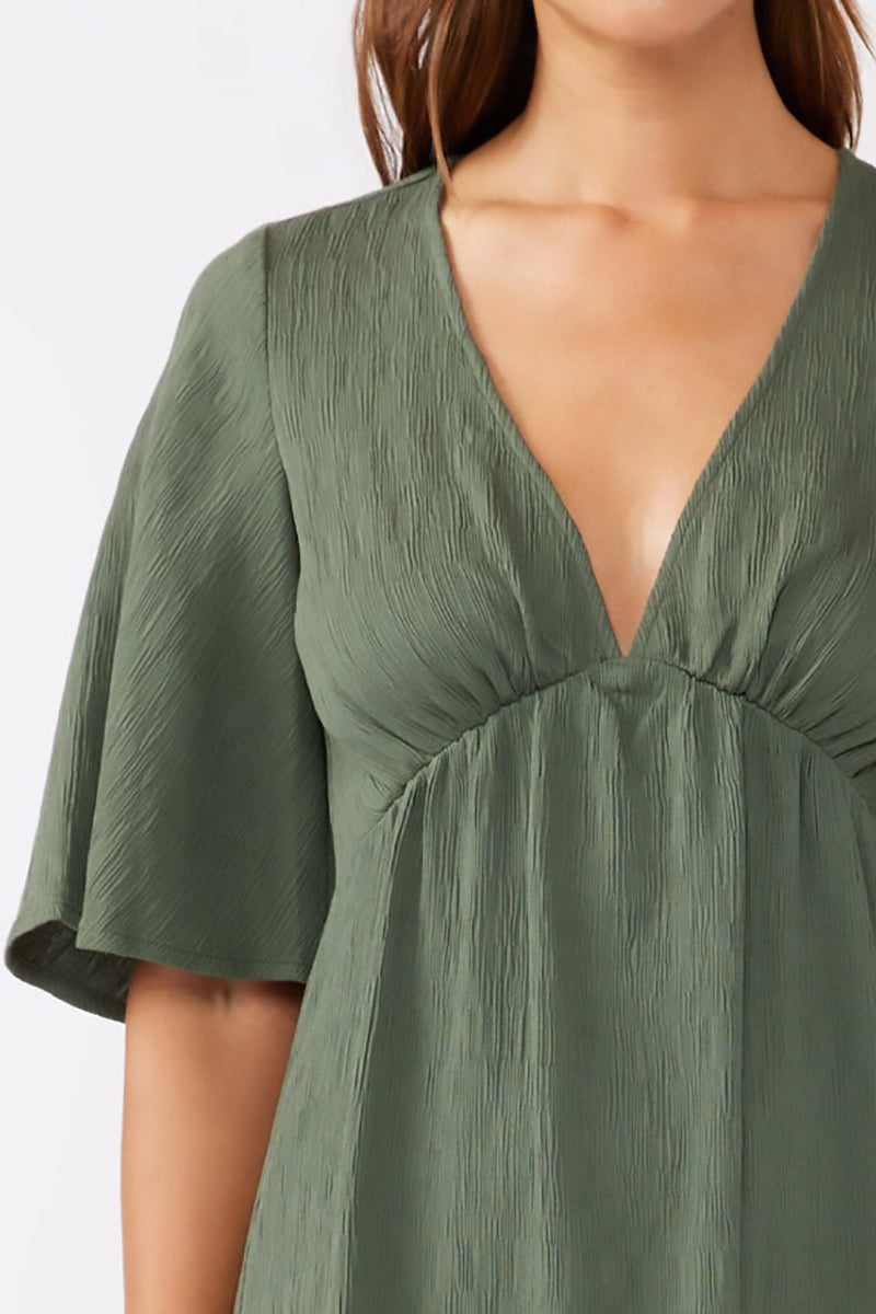 Lovestitch - Whisper Maxi Dress in Olive