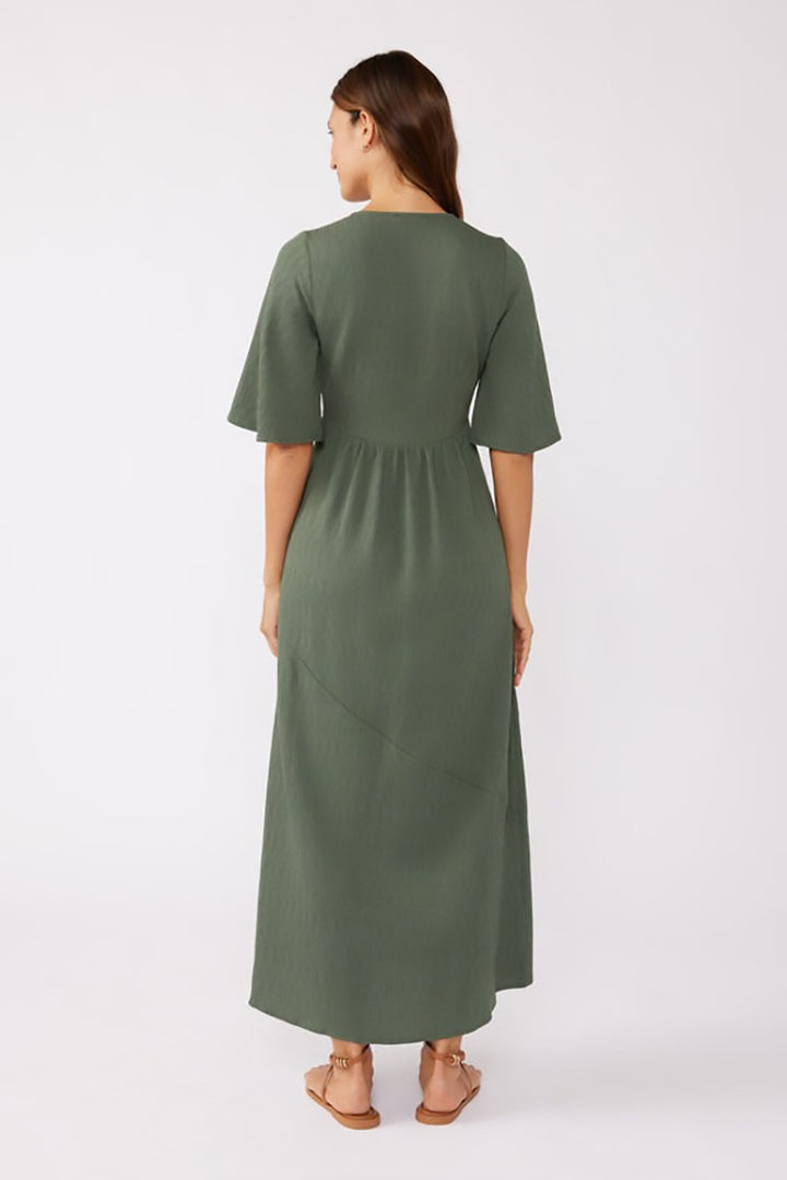 Lovestitch - Whisper Maxi Dress in Olive