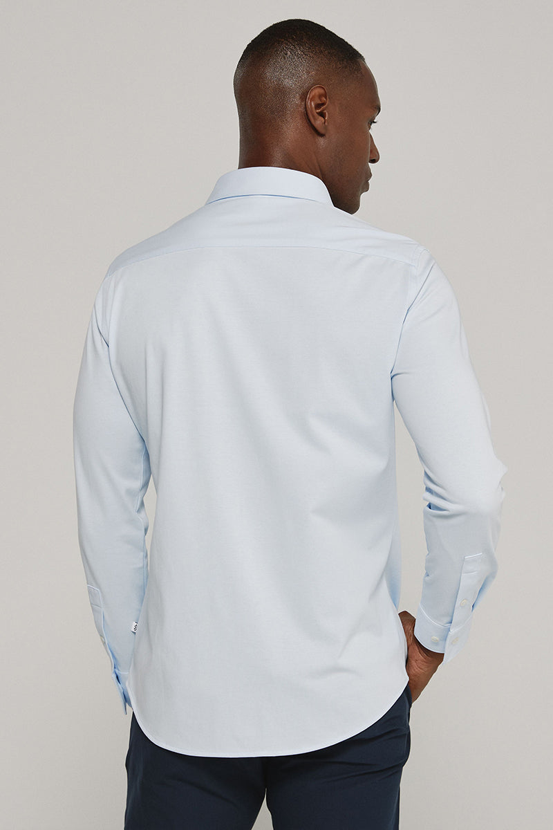 7DIAMONDS - Girona Long Sleeve Shirt in Light Blue