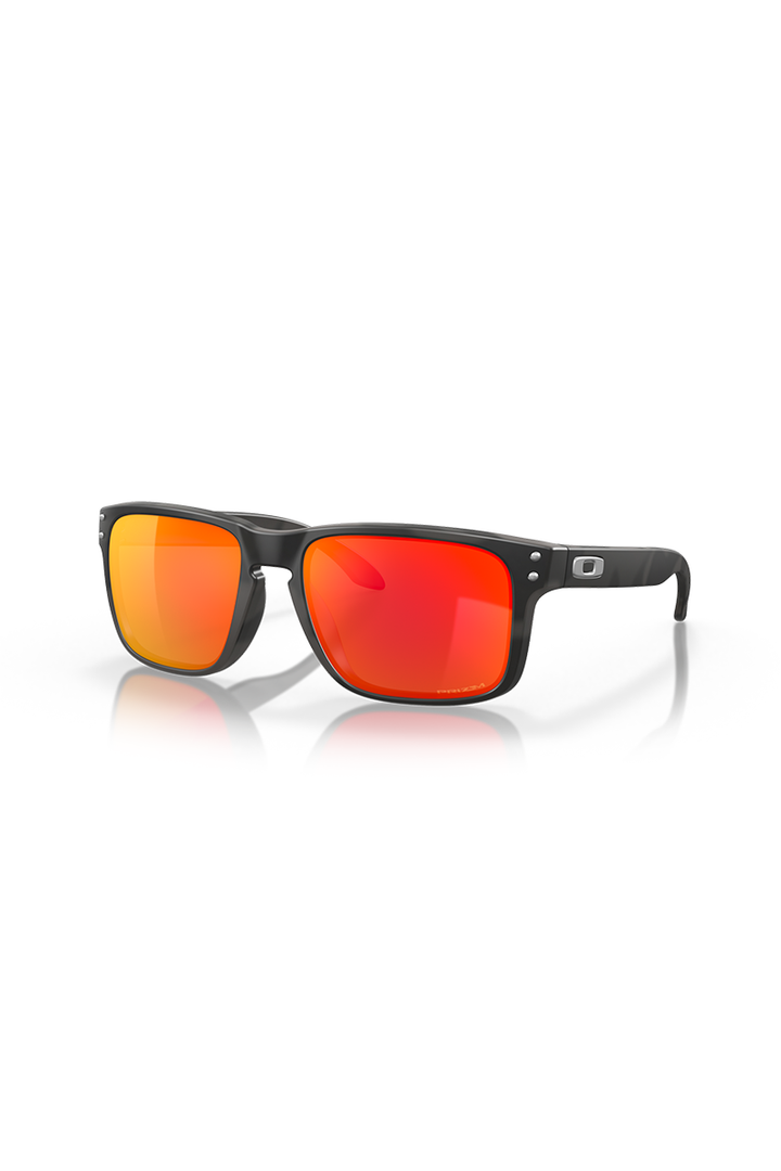 Oakley - Holbrook™ in Black Camo Frames with Prizm Ruby Polarized Lenses - OO9102-E955