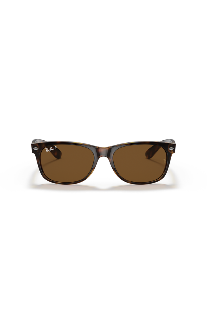 Ray Ban - New Wayfarer Classic in Tortoise Frames with B-15 Brown Lenses- RB2132902/57